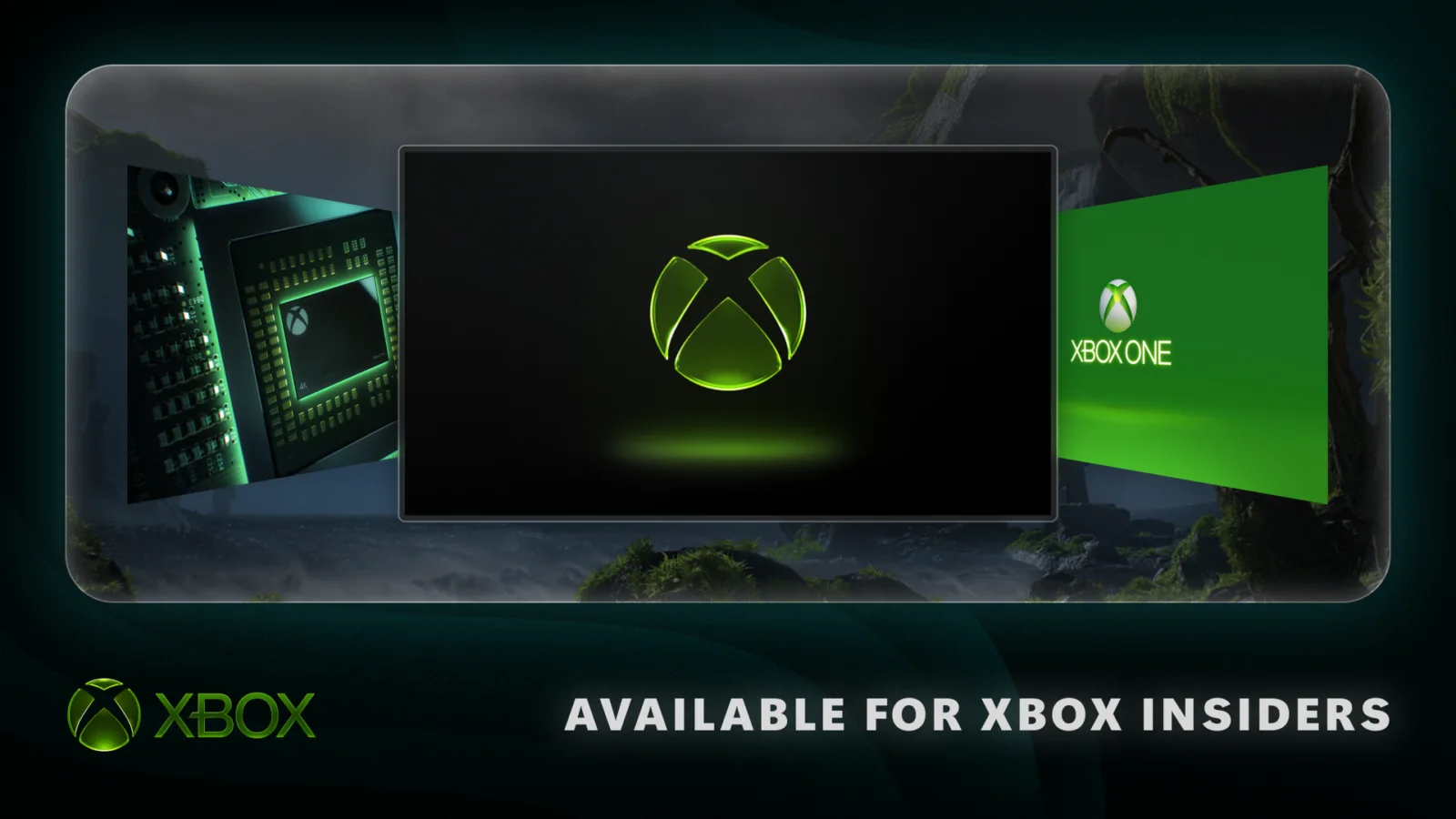 Official Xbox Insider hero image showing multiple Xbox startup animations across different console generations