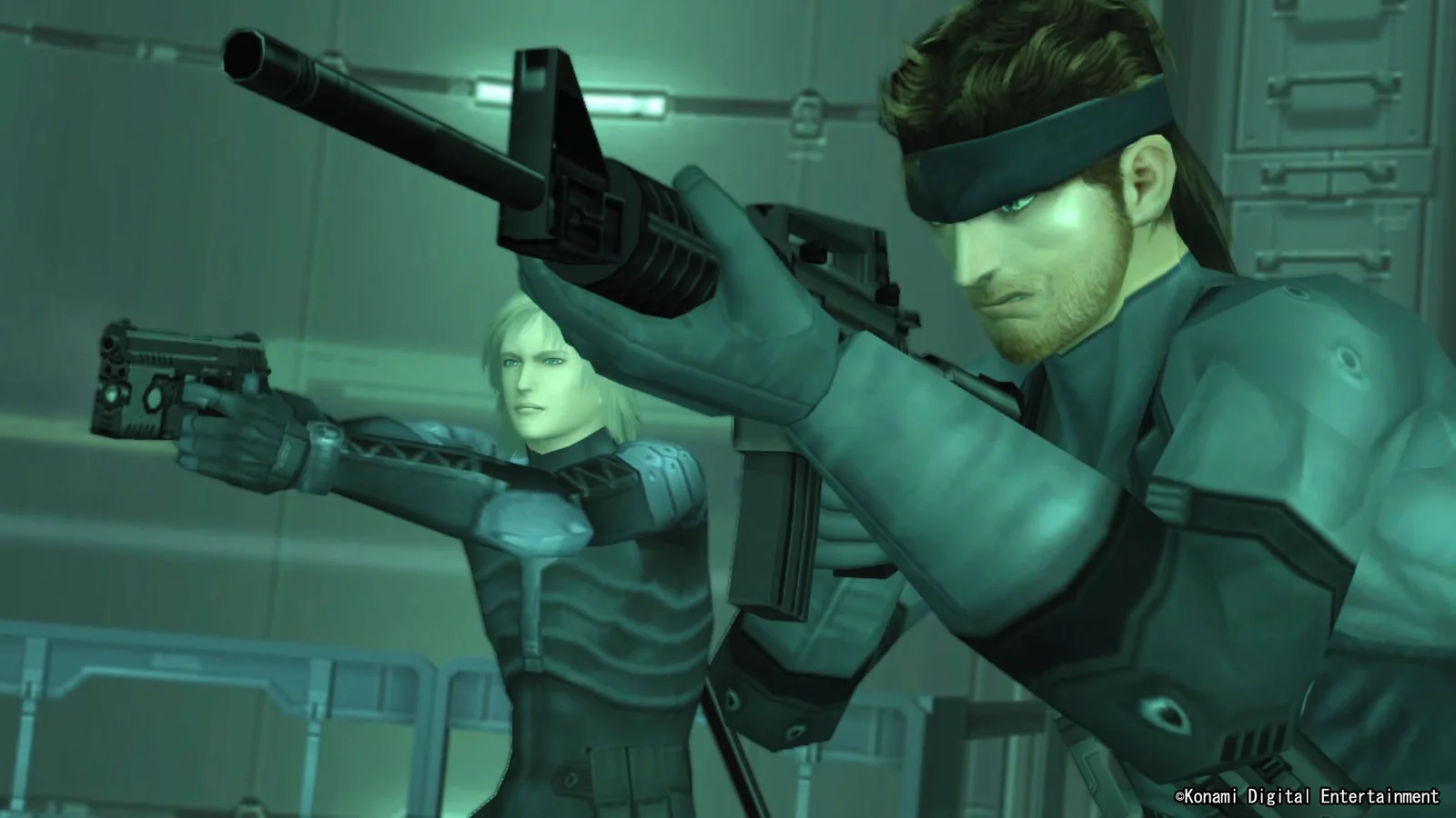 Official Metal Gear Solid Master Collection imagery featuring Solid Snake and other classic series characters