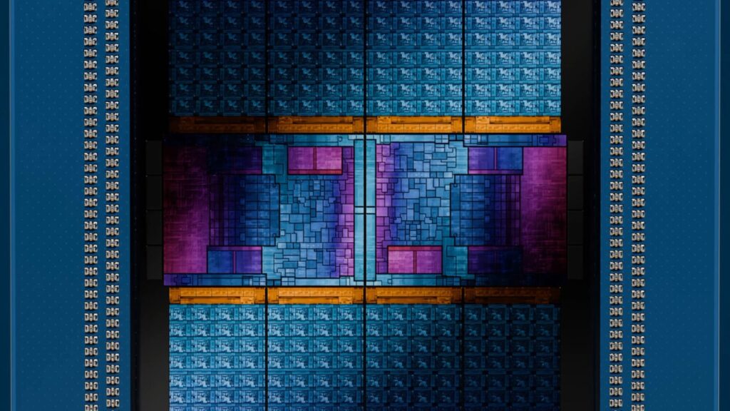 AMD Zen 6c Benchmark Shows Up to 16.5% Single-Core Gain Colorful close-up of the EPYC 9006 Venice silicon die, showing its internal chiplet arrangement