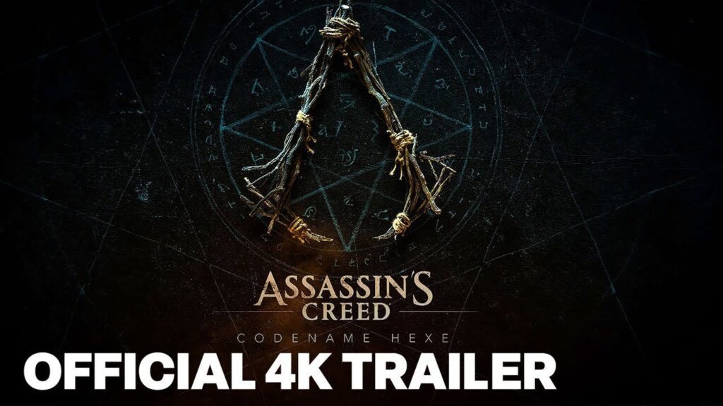 Assassin’s Creed Hexe Leak Reveals Characters and Story Details Assassin’s Creed Codename Hexe reveal trailer thumbnail featuring the twig Assassin insignia in a dark forest atmosphere