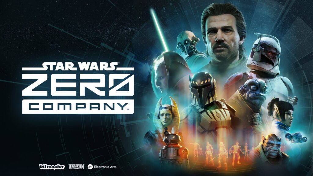 Bit Reactor Begins Bringing Star Wars Zero Company Staff Back Official Star Wars Zero Company key art showing Hawks and the core squad against a blue-green sci-fi backdrop