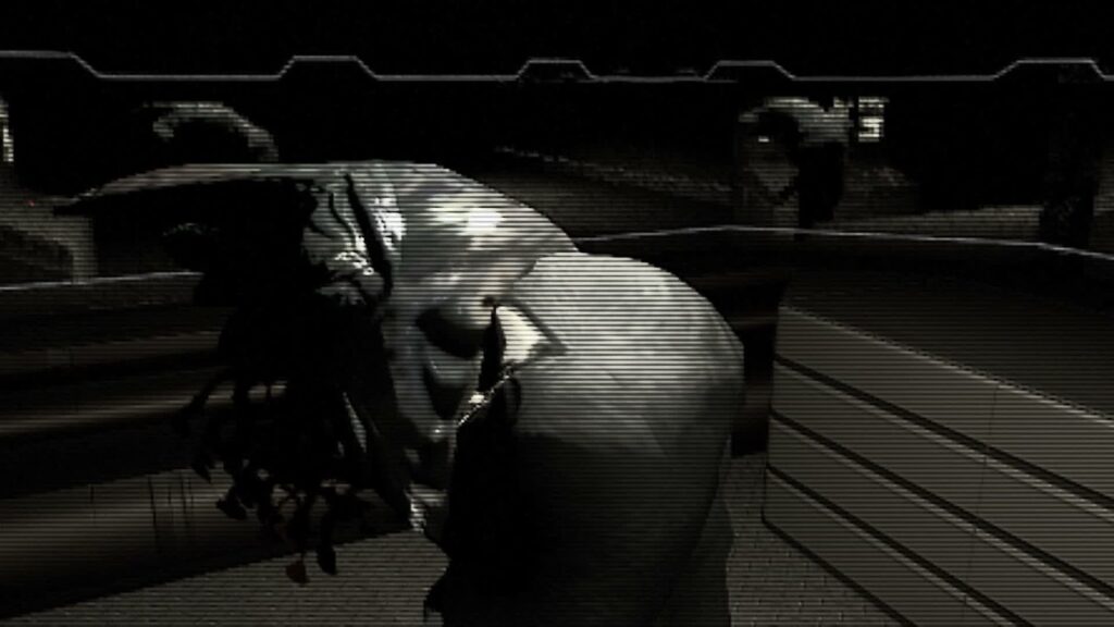 Grotesque alien creature shown in a dark, monochrome cinematic shot from the official DERELIKT release-date reveal