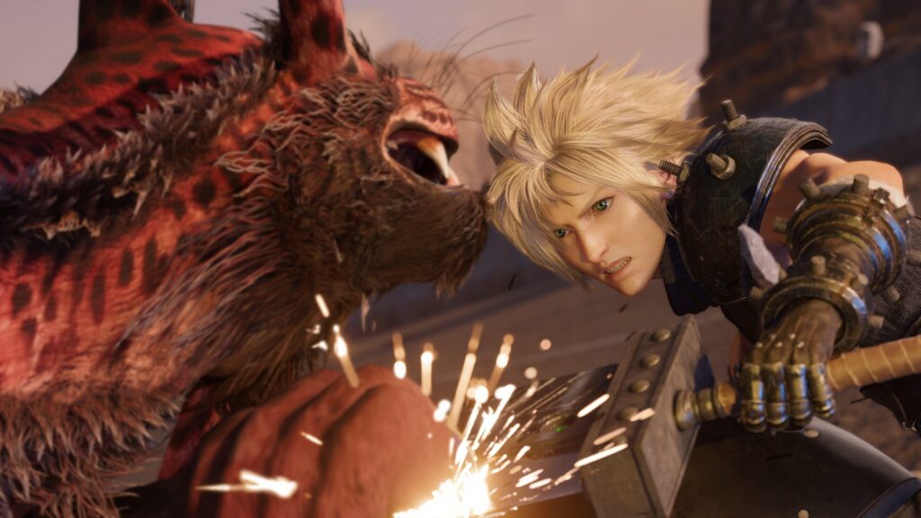 Final Fantasy VII Revelation Director Fought for Physical Release Final Fantasy VII Revelation screenshot showing Cloud Strife in a cinematic in-game scene