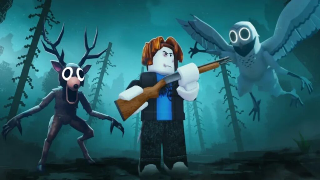 Fortnite x 99 Nights in the Forest Cosmetics Reportedly Arrive October 9 The Deer from 99 Nights in the Forest shown in Fortnite-style promotional artwork