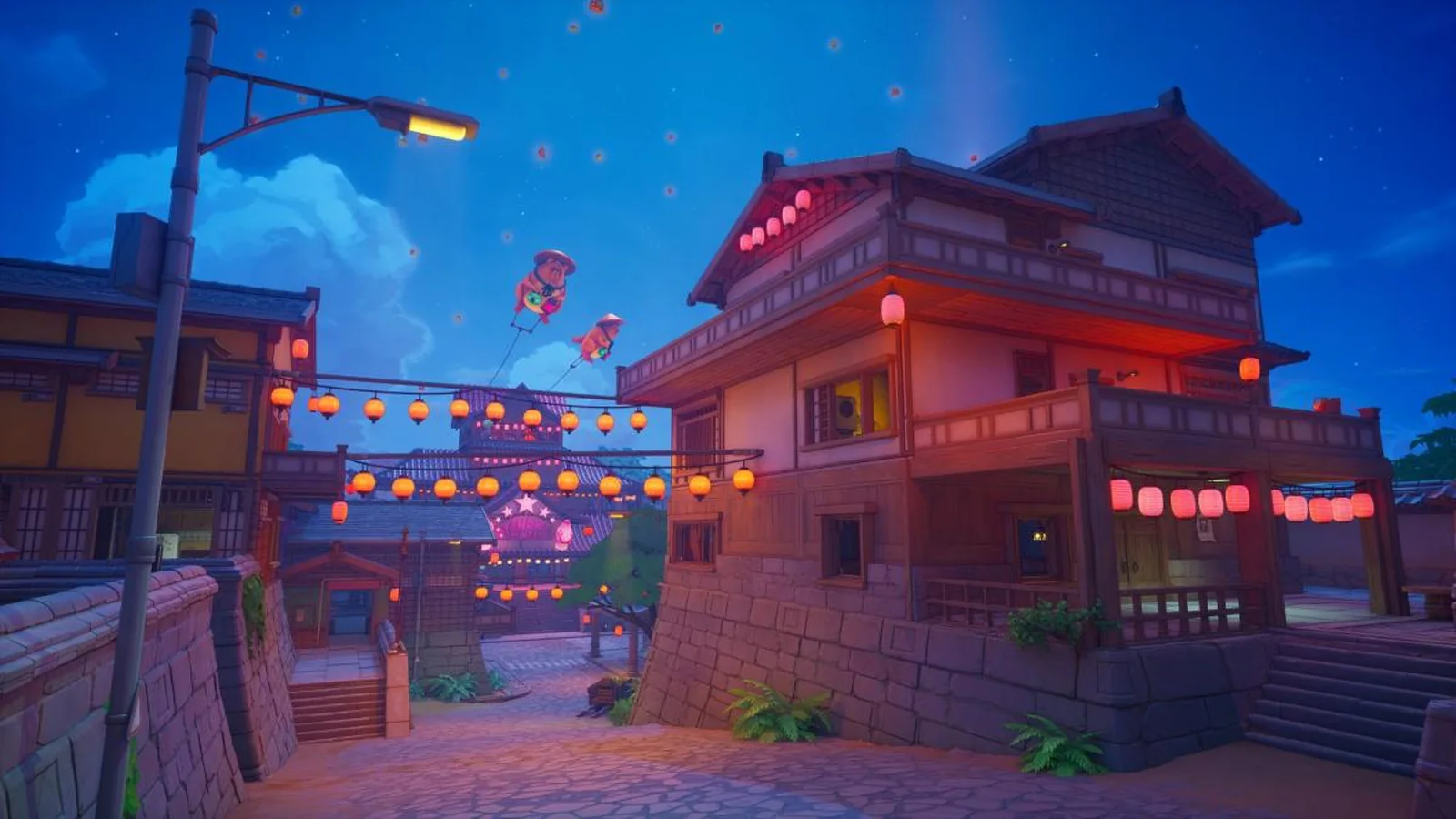 Official Epic Games screenshot of Crossbones Isle, showing the new skull-and-crossbones-shaped Fortnite Treasure Hunters