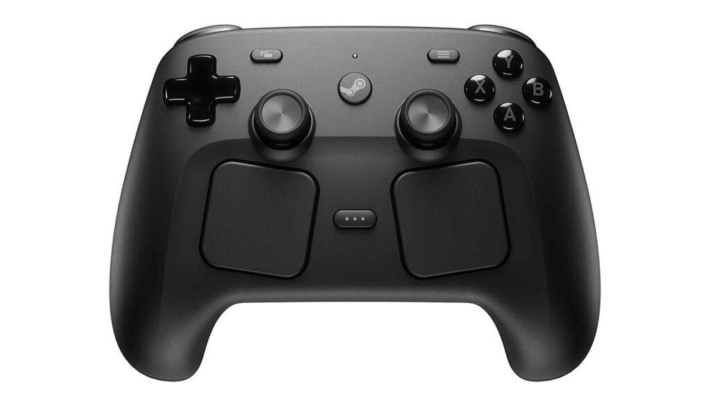 Linux Kernel 7.3 Released With Gaming and GPU Improvements High-resolution front-facing render of Valve's 2026 Steam Controller, showing its dual trackpads, analog sticks and