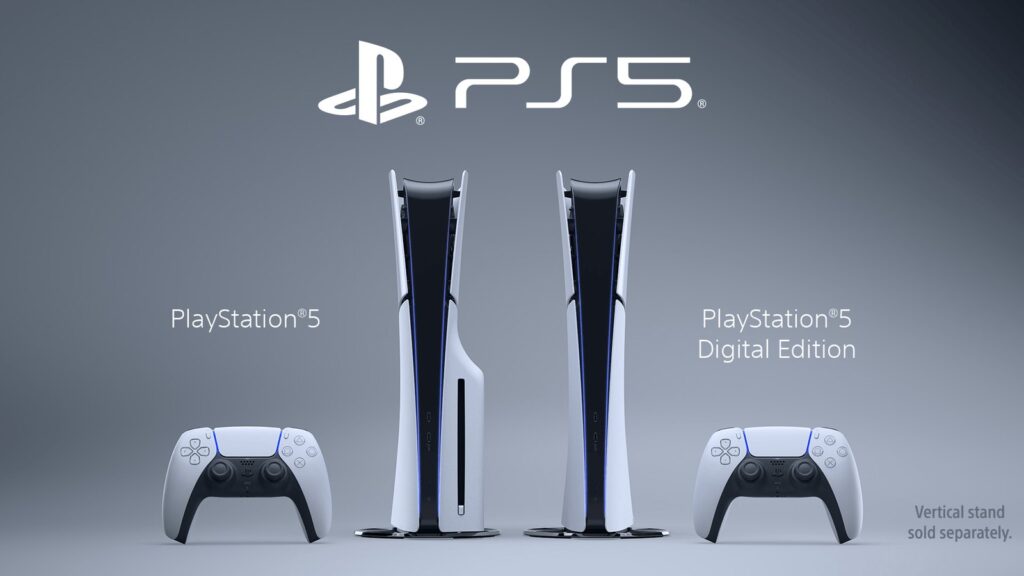 PS5 QSSR Upscaling May Face Compatibility Issues With Older Games Official PlayStation 5 Slim console promotional imagery showing Sony's revised standard console design