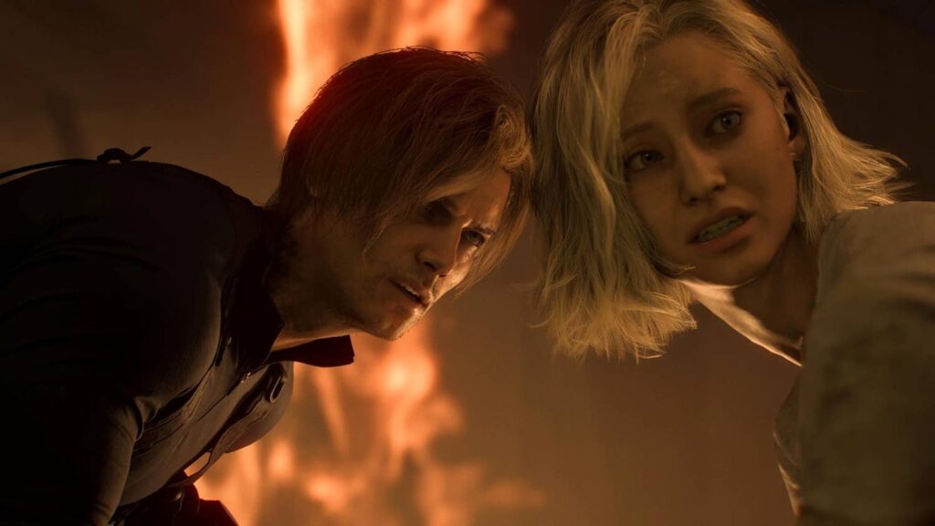Resident Evil Requiem DLC Will Expand Spencer’s Story Leon S. Kennedy and Grace Ashcroft together in a fiery Resident Evil Requiem scene