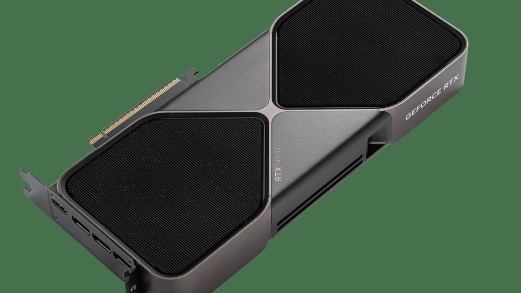 RTX 5090 Cards Reportedly Stripped for AI Server Conversions NVIDIA GeForce RTX 5090 Founders Edition in an angled studio product photograph, showing its distinctive dual-fan cooler