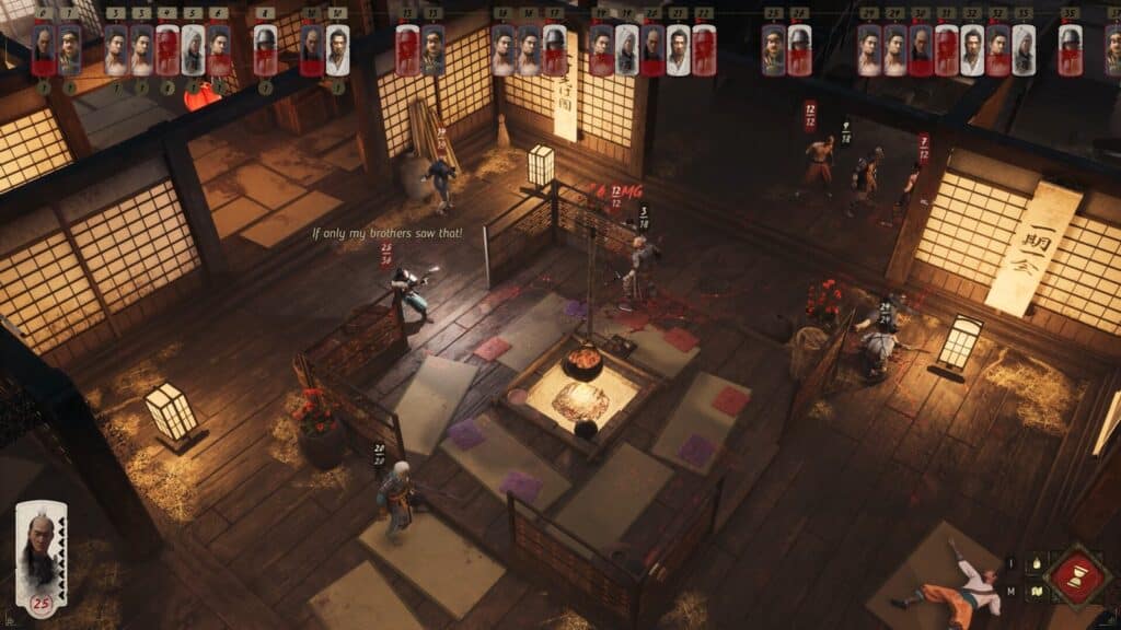 Shadow of the Road Delayed to March 10, 2027 for More Polish Official Shadow of the Road gameplay screenshot showing samurai fighting inside a traditional Japanese building, with