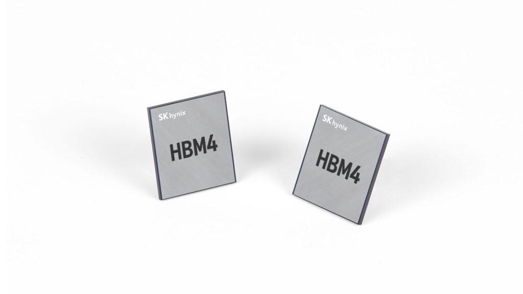 SK Hynix Says DRAM and HBM Supply Is Sold Out Through 2029 Official SK hynix HBM4 memory chips photographed against a clean white background