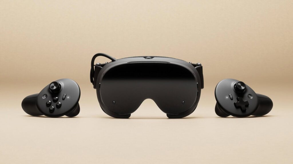 Valve Says Steam for Linux Does Not Officially Support Arm PCs Steam Frame headset shown front-on with one controller beside it