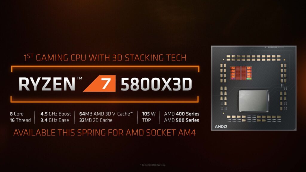 Used Ryzen 7 5800X3D Buyer Hits Valorant Hardware Ban AMD promotional graphic for the Ryzen 7 5800X3D highlighting its gaming-focused 3D V-Cache design