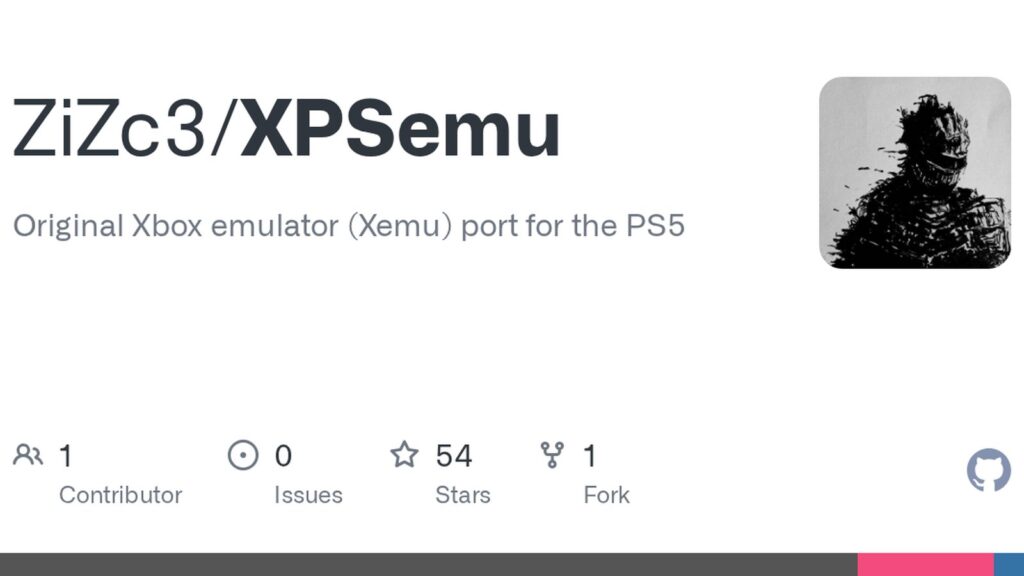 XPSemu Alpha Brings Original Xbox Games to Jailbroken PS5 Official XPSemu project page showing the Xbox-style dashboard and emulator interface designed for PS5